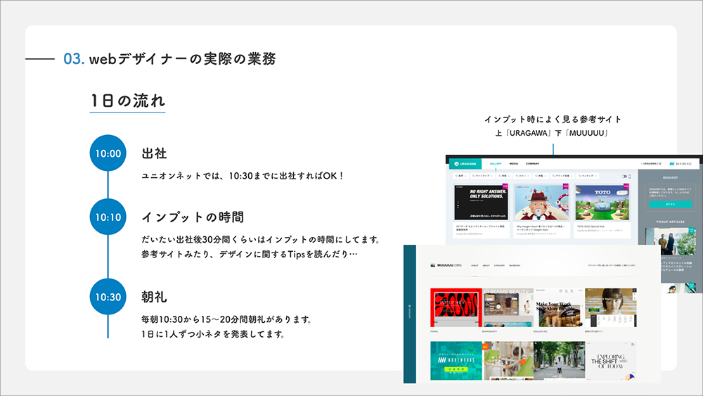 「web制作・業界のリアルを知ろう。」スライド資料